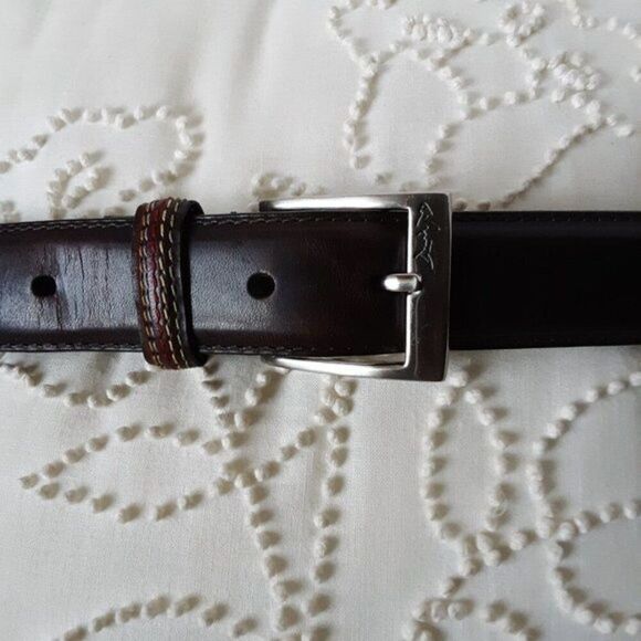 Greg Norman Brown Leather Belt size 36 - Picture 1 of 9